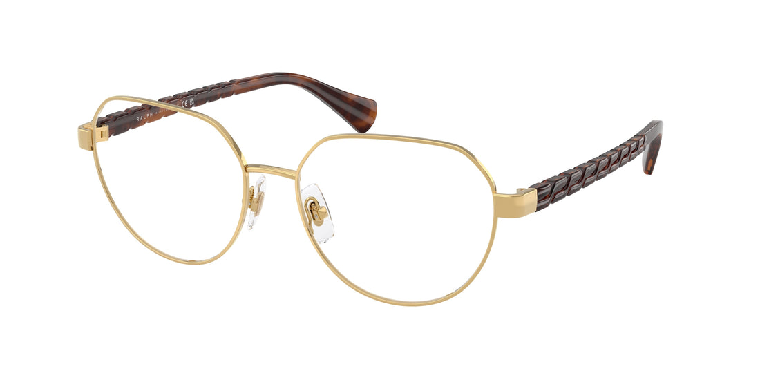 Prescription glasses ralph ra6065 9490 dorado irregular femenino size 52mm - Main view