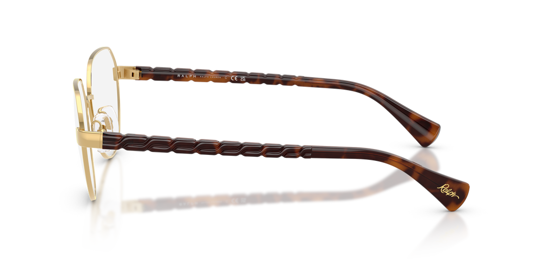 Prescription glasses ralph ra6065 9490 dorado irregular femenino size 54mm - Detailed view