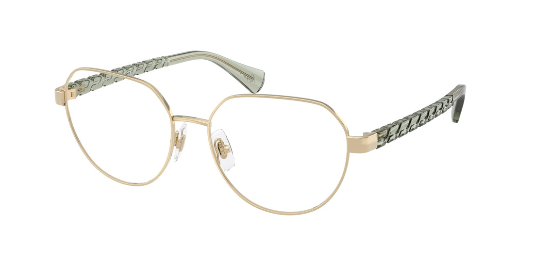 Prescription glasses ralph ra6065 9494 dorado irregular femenino size 54mm - Main view