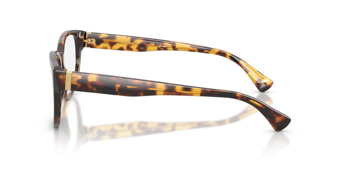 Óculos graduados ralph ra7151 5134 havana oval femenino tamanho 54mm - Vista de detalhe