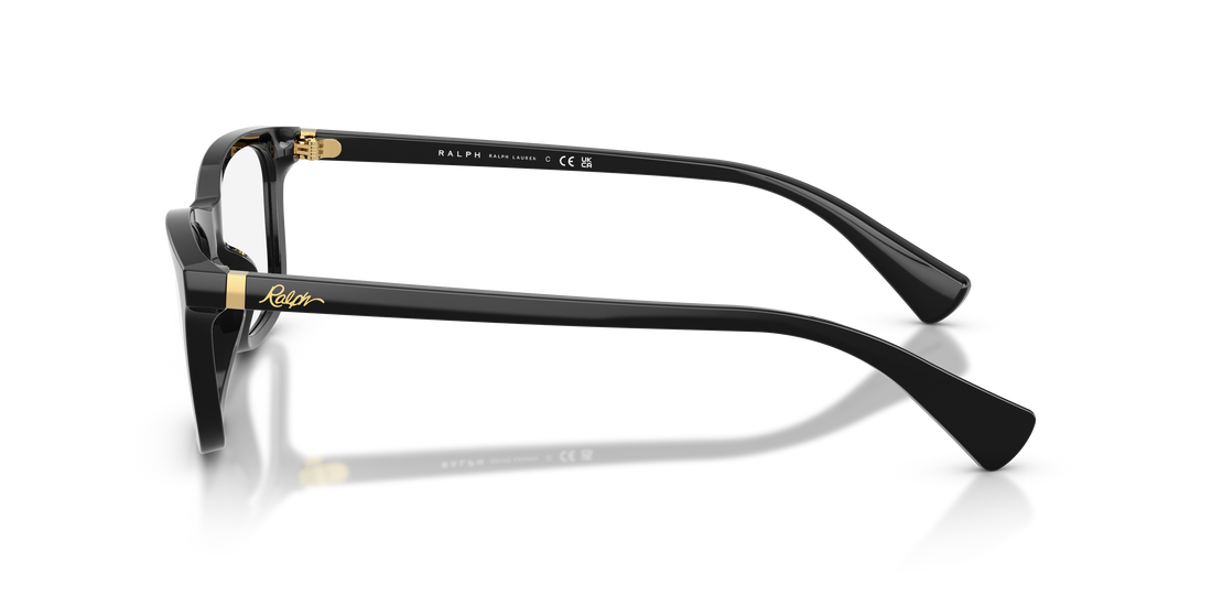 Prescription glasses ralph ra7179u 5001 negro rectangular femenino size 53mm - Detailed view