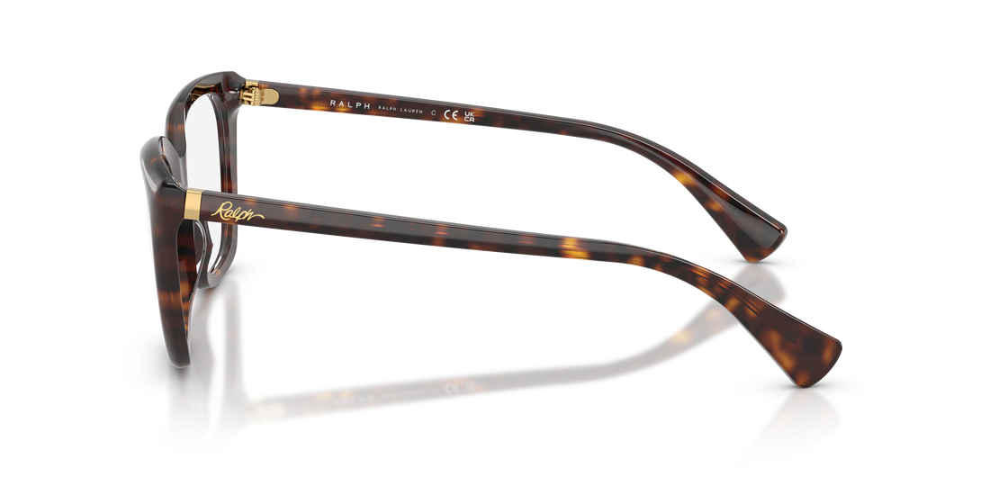 Prescription glasses ralph ra7180u 5003 havana butterfly femenino size 55mm - Detailed view