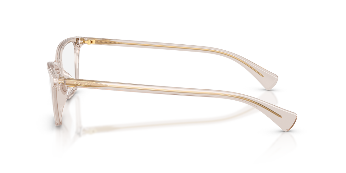 Óculos graduados ralph ra7187u 6117 beige rectangular femenino tamanho 55mm - Vista de detalhe