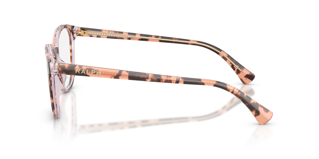 Óculos graduados ralph ra7188u 6295 havana round femenino tamanho 52mm - Vista de detalhe