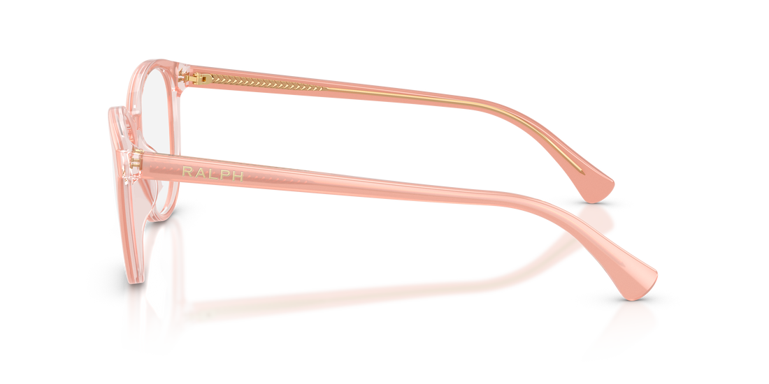 Óculos graduados ralph ra7188u 6296 rosa round femenino tamanho 52mm - Vista de detalhe