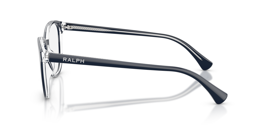 Óculos graduados ralph ra7188u 6298 azul round femenino tamanho 52mm - Vista de detalhe