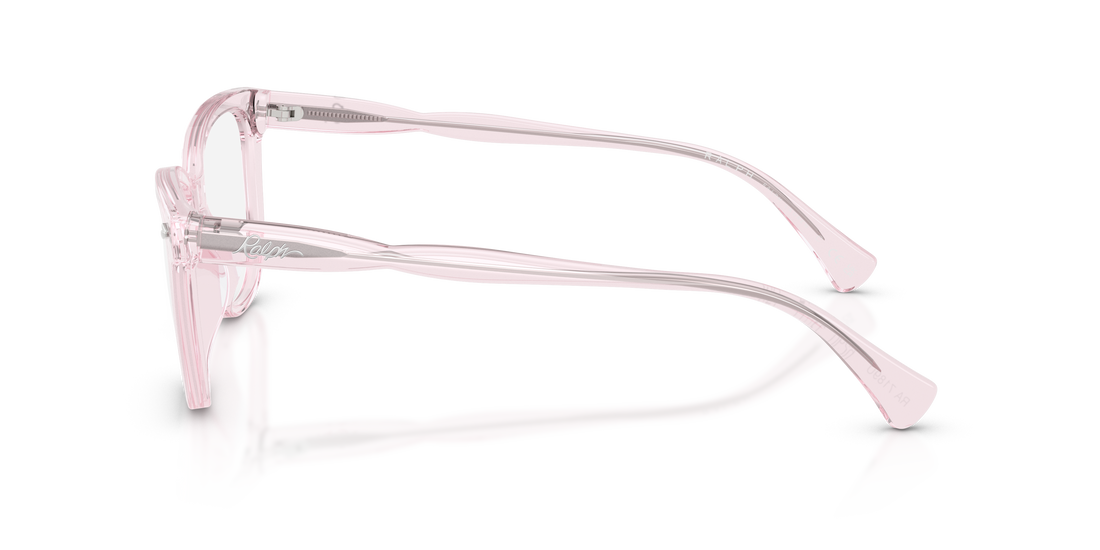 Óculos graduados ralph ra7189u 6290 rosa pantos femenino tamanho 53mm - Vista de detalhe