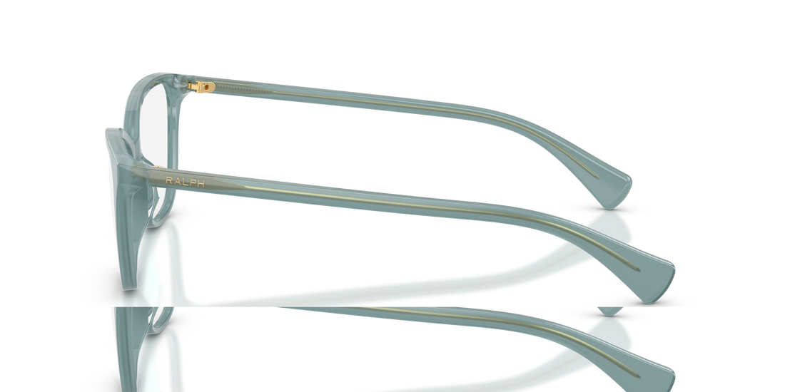 Óculos graduados ralph ra7190u 6240 azul butterfly femenino tamanho 56mm - Vista de detalhe