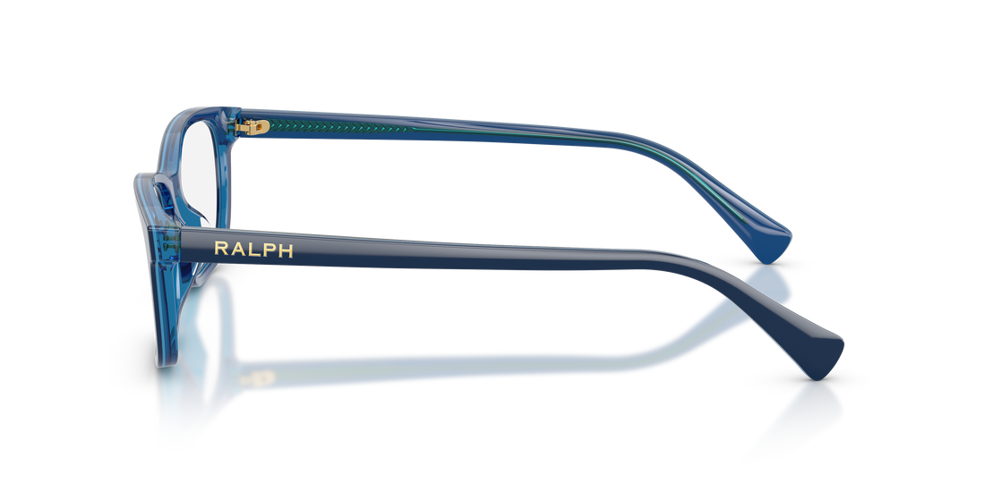 Óculos graduados ralph ra7194u 6348 azul rectangular femenino tamanho 55mm - Vista de detalhe