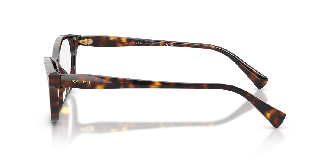 Prescription glasses ralph ra7197u 5003 marron cat eye femenino size 53mm - Detailed view