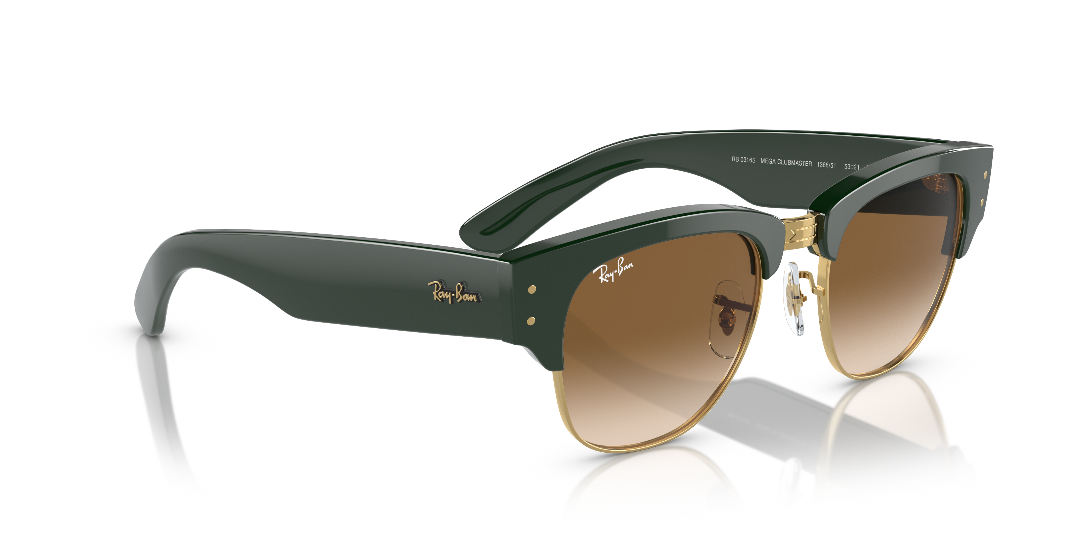 RAY-BAN RB0316S MEGA CLUBMASTER 136851 53