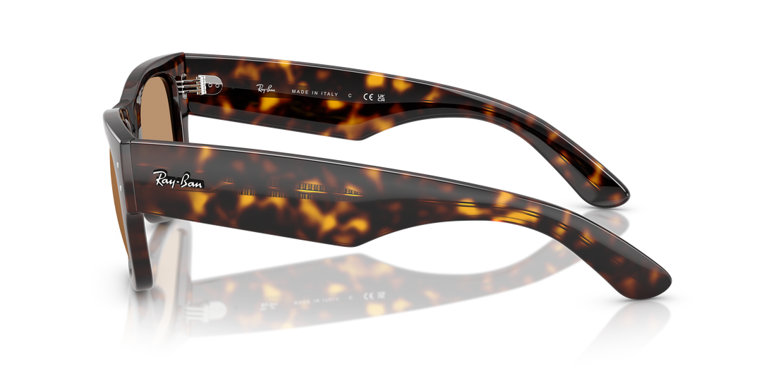 Lunettes de soleil ray-ban rb0840s mega wayfarer 902/53 havana square unisex taille 51mm - Vue détaillée
