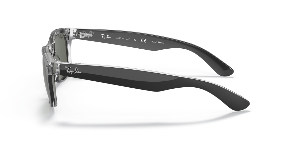 Óculos de sol ray-ban rb2132 new wayfarer 605258 negro square unisex tamanho 55mm - Vista de detalhe