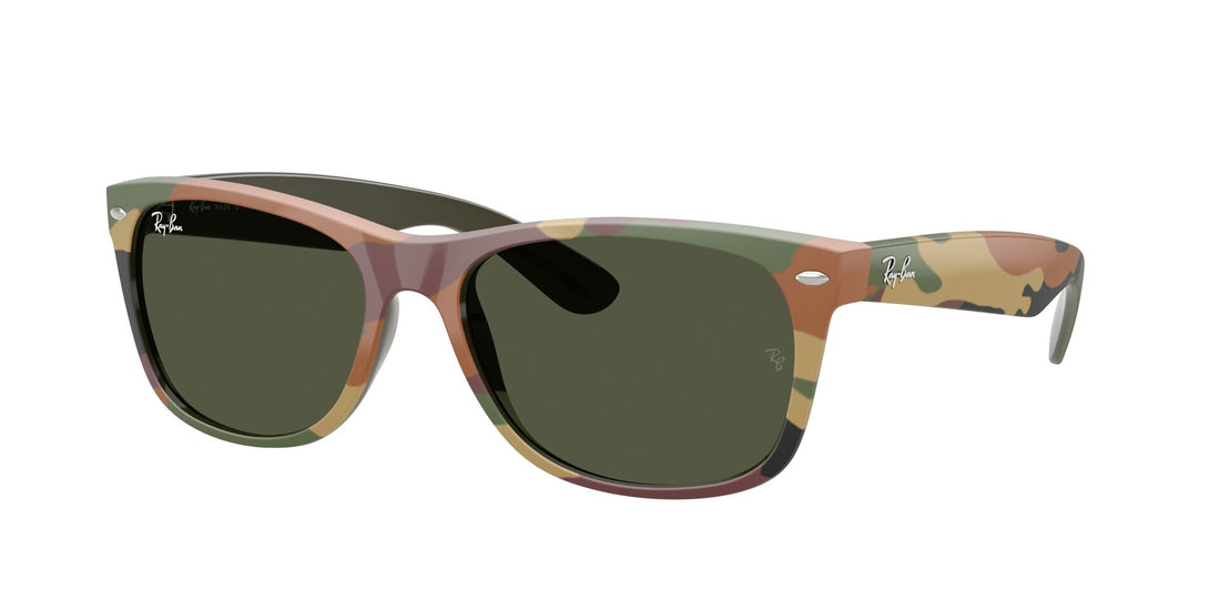 Sunglasses ray-ban rb2132 new wayfarer 682331 verde square unisex size 55mm - Main view