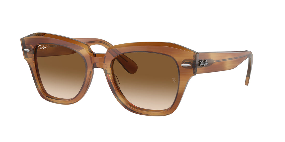 Okulary przeciwsłoneczne ray-ban rb2186 state street 140351 havana square unisex rozmiar 49mm - Widok główny