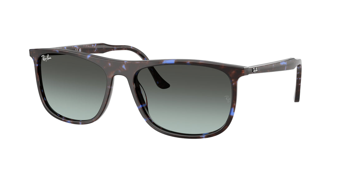 Óculos de sol ray-ban rb2216 1430gk azul rectangular unisex tamanho 61mm - Vista principal