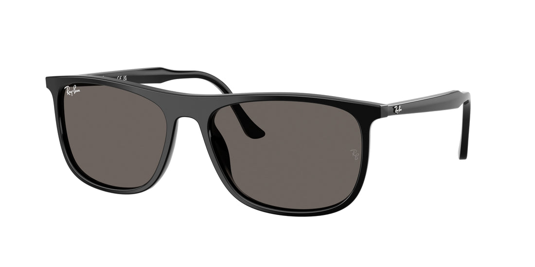 Óculos de sol ray-ban rb2216 901/b1 negro rectangular unisex tamanho 58mm - Vista principal