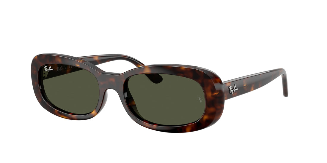 Sonnenbrillen ray-ban rb2221 902/31 havana oval femenina größe 56mm - Hauptansicht