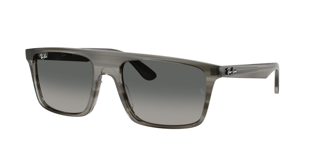 Óculos de sol ray-ban rb2222 143871 gris square unisex tamanho 57mm - Vista principal