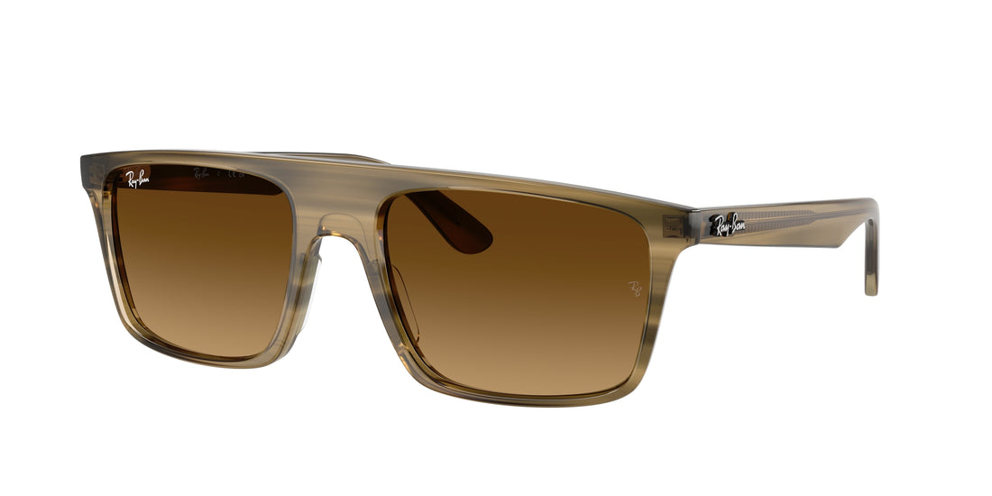 Óculos de sol ray-ban rb2222 143985 verde square unisex tamanho 55mm - Vista principal