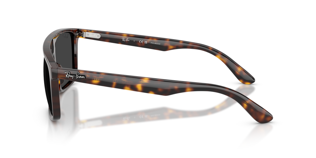Óculos de sol ray-ban rb2222 902/48 havana square unisex tamanho 57mm - Vista de detalhe