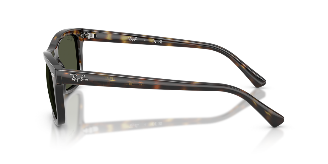 Óculos de sol ray-ban rb2226 710/31 havana square unisex tamanho 57mm - Vista de detalhe
