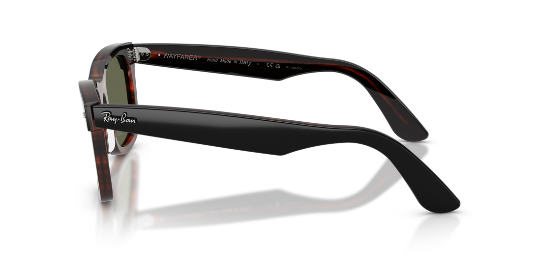 Óculos de sol ray-ban rb2240 wayfarer 144058 negro square unisex tamanho 50mm - Vista de detalhe