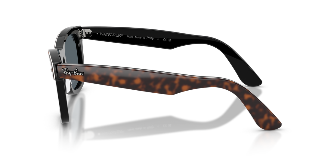 Óculos de sol ray-ban rb2240 wayfarer 1441r5 marron square unisex tamanho 50mm - Vista de detalhe