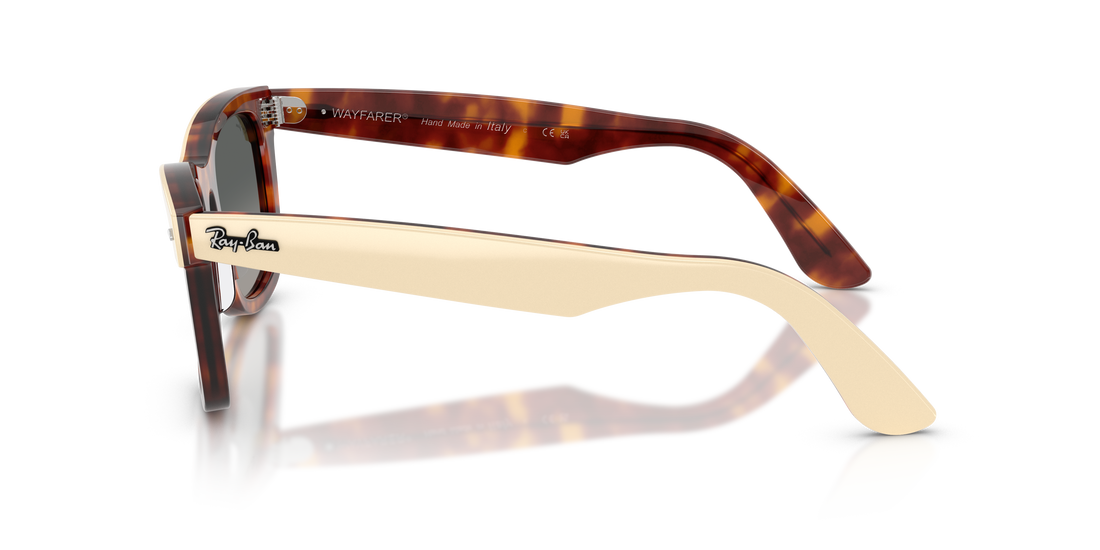 Sunglasses ray-ban rb2240 wayfarer 144371 marron square unisex size 50mm - Detailed view