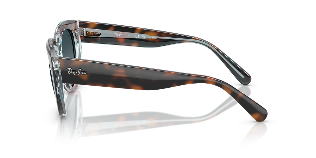 Óculos de sol ray-ban rb2286 doreen 1413s3 habana square femenina tamanho 52mm - Vista de detalhe