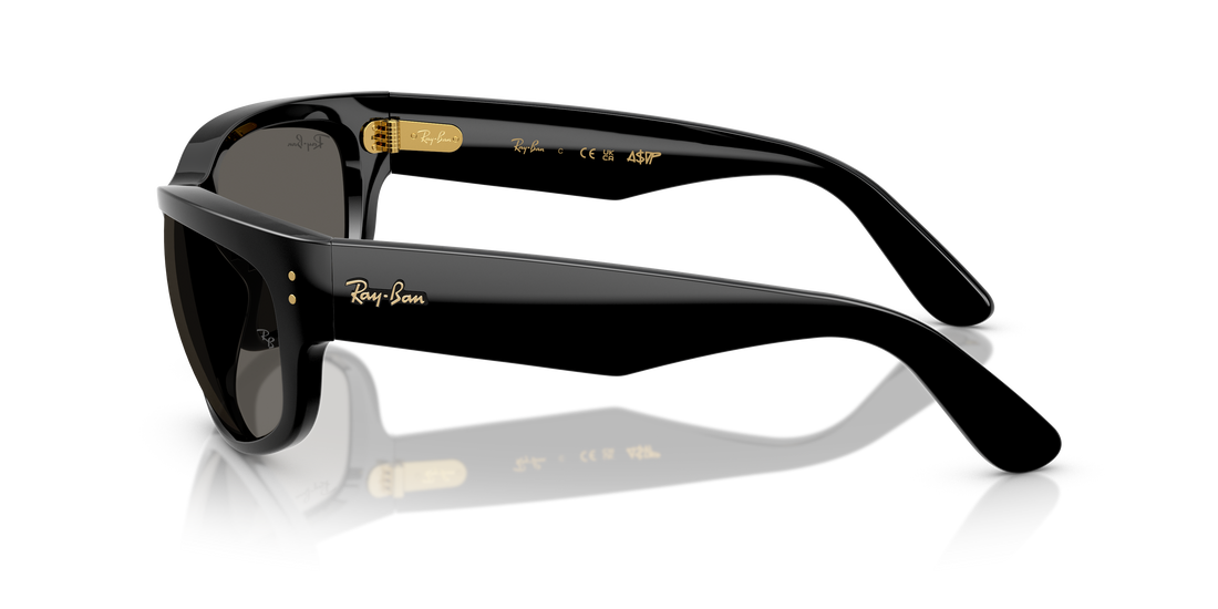Óculos de sol ray-ban rb2289 mega balorama 6826j5 negro pillow unisex tamanho 60mm - Vista de detalhe