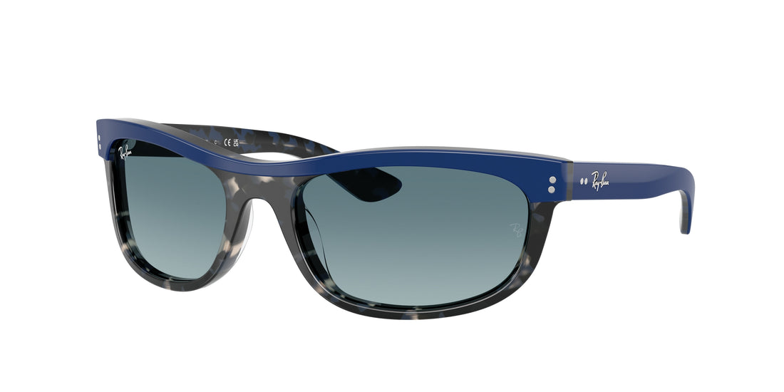 Óculos de sol ray-ban rb2489 balorama 14453m azul rectangular unisex tamanho 62mm - Vista principal