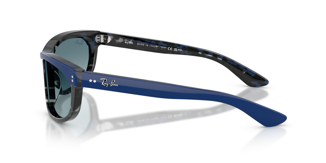 Óculos de sol ray-ban rb2489 balorama 14453m azul rectangular unisex tamanho 62mm - Vista de detalhe