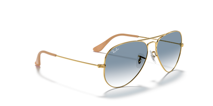 Ray-ban rb3025 aviatore grande metallo 001/3f 62