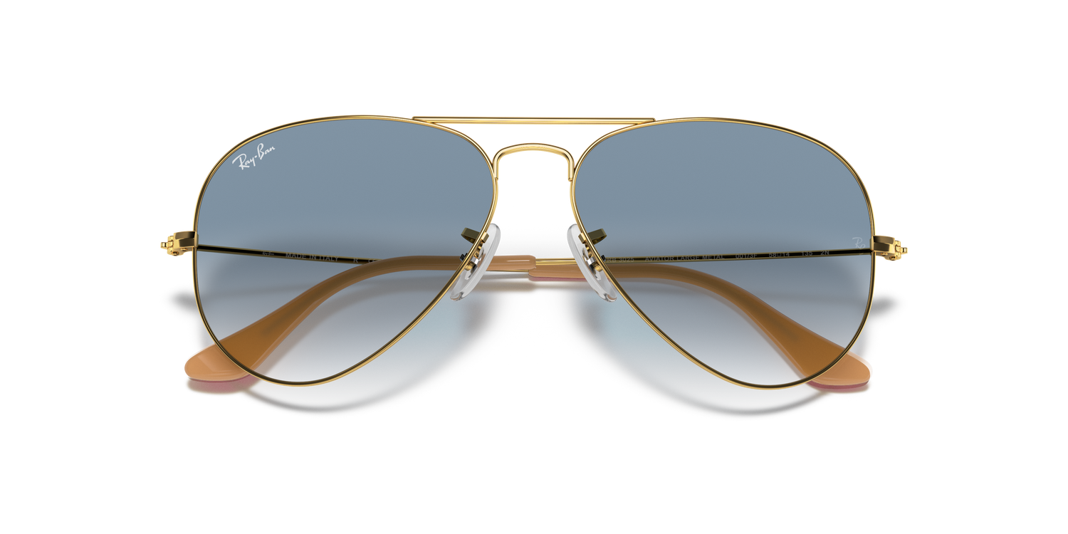 Ray-ban rb3025 aviatore grande metallo 001/3f 62