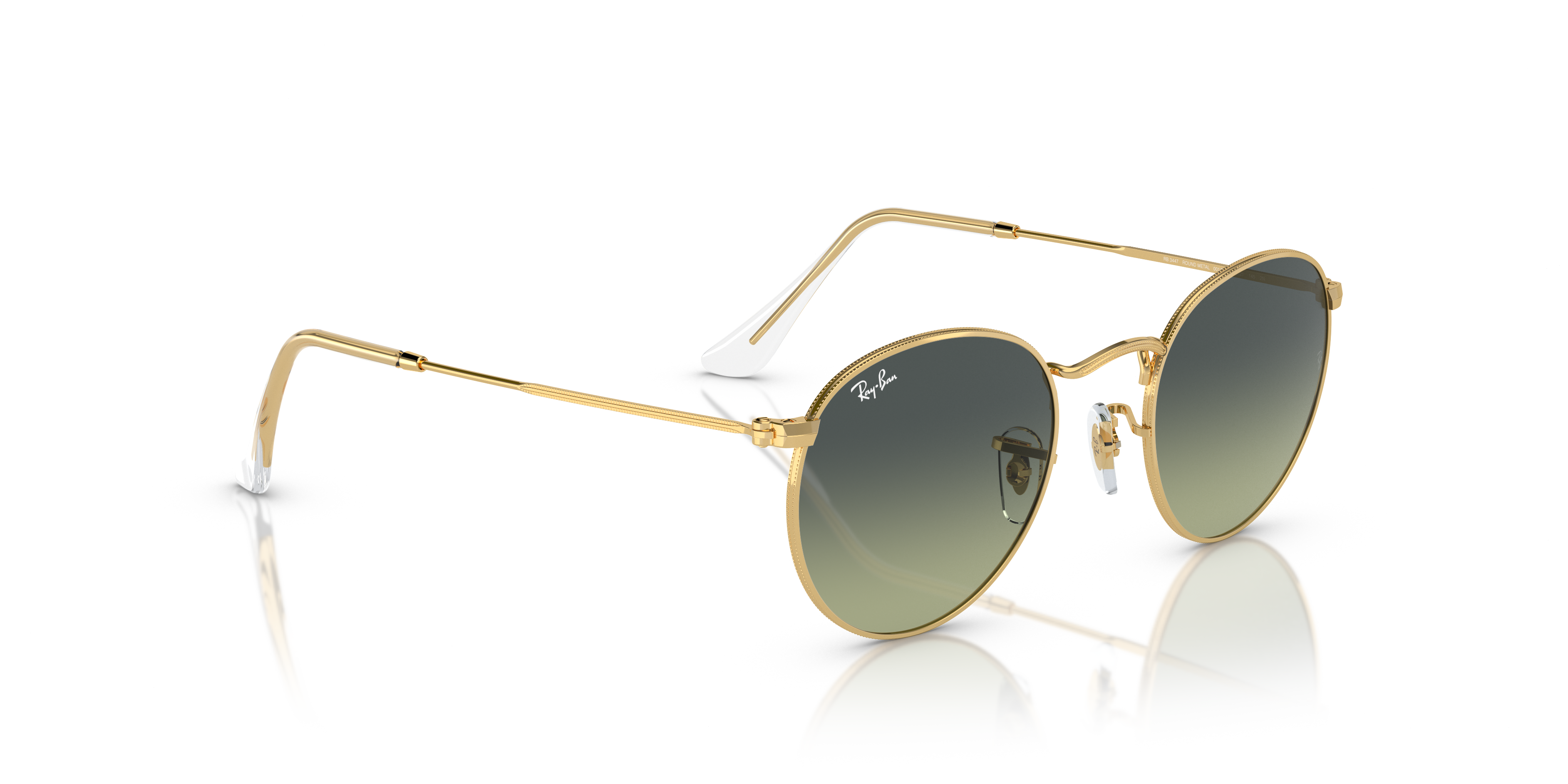 RAY-BAN RB3447 ROUND METAL 001/BH 53