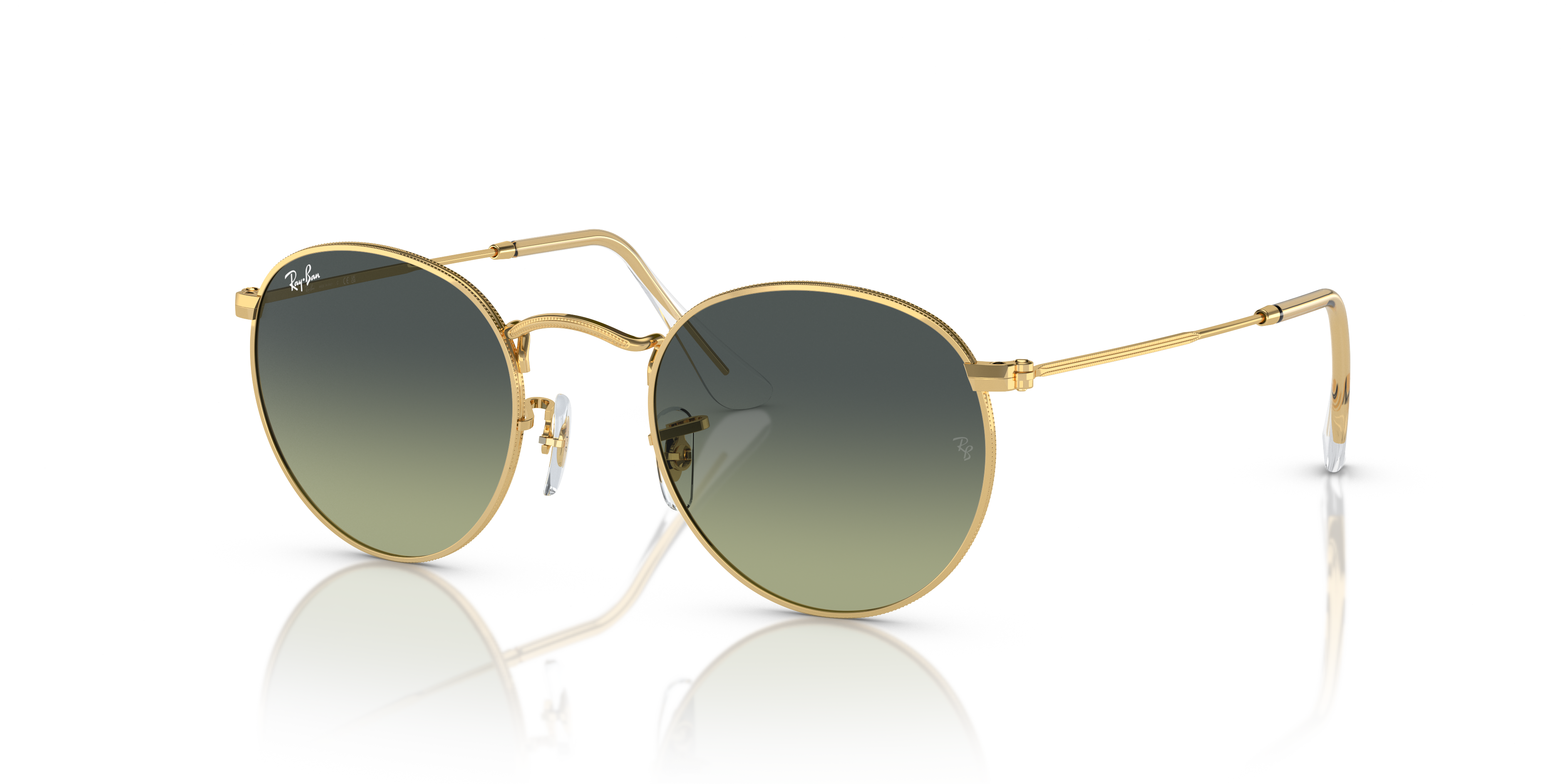 RAY-BAN RB3447 ROUND METAL 001/BH 50