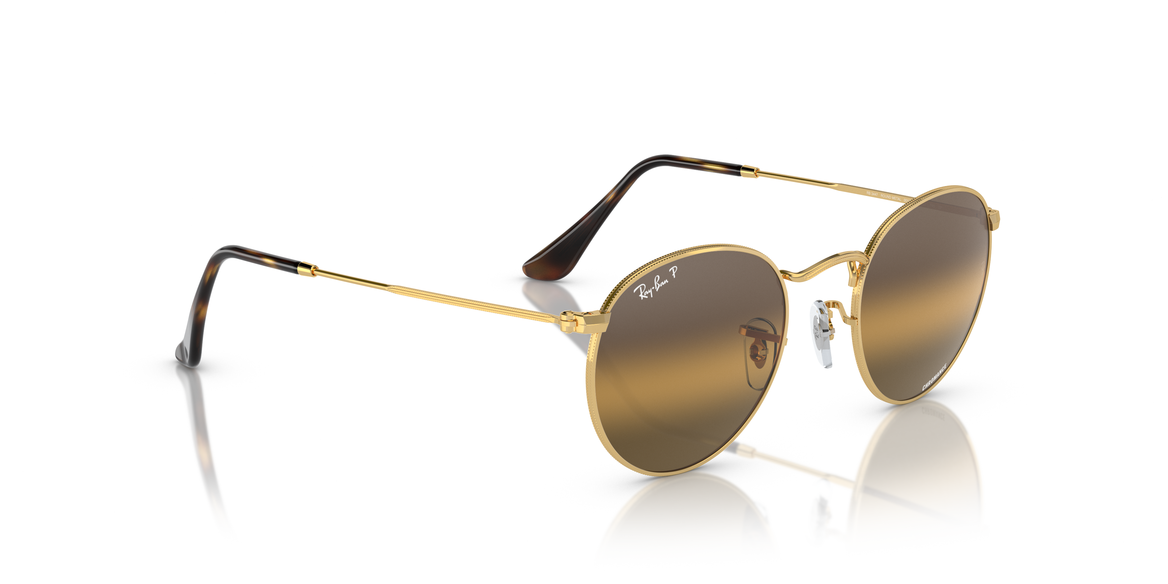 RAY-BAN RB3447 ROUND METAL 001/G5 53