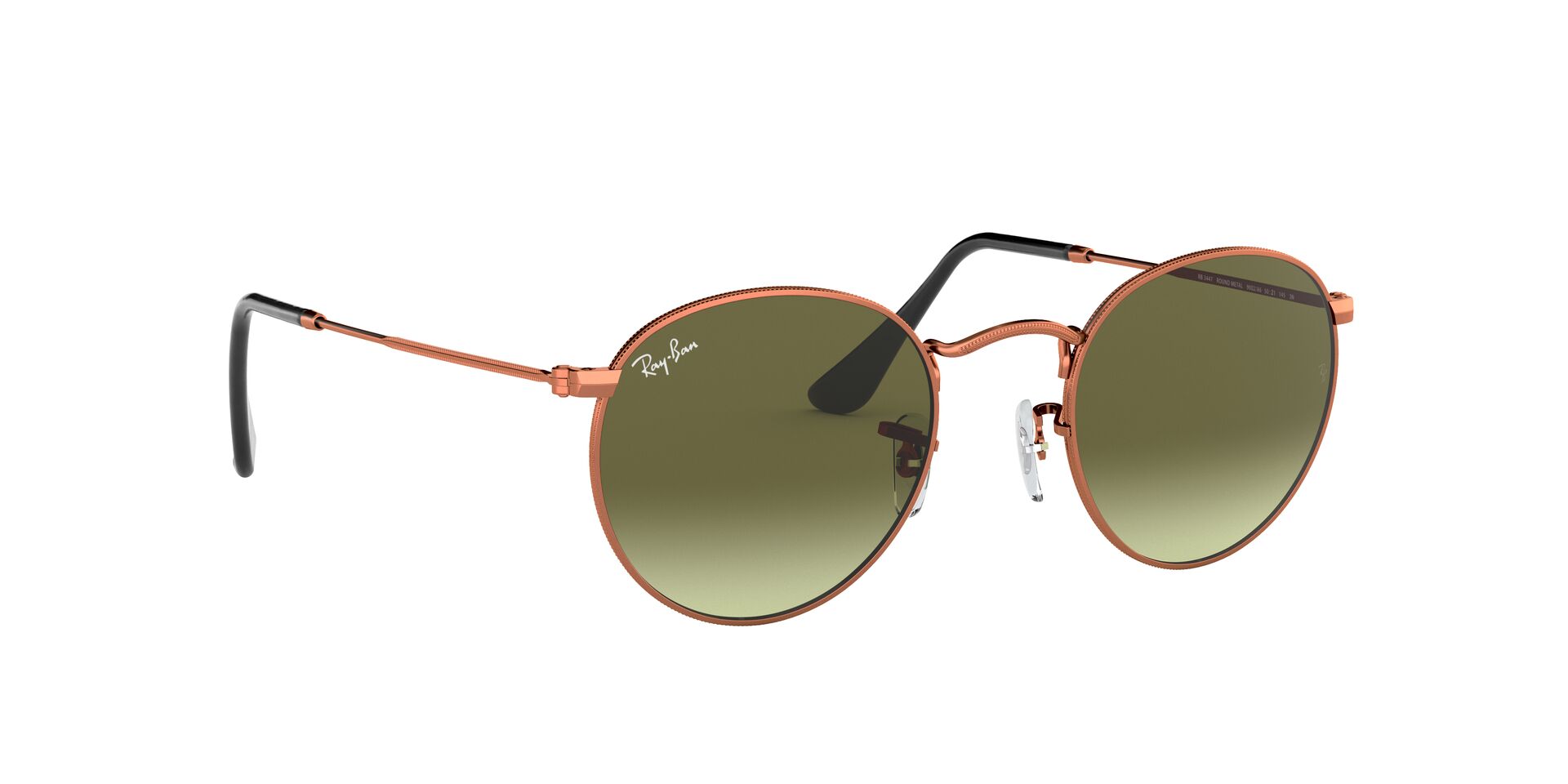 RAY-BAN RB3447 ROUND METAL 9002A6 50