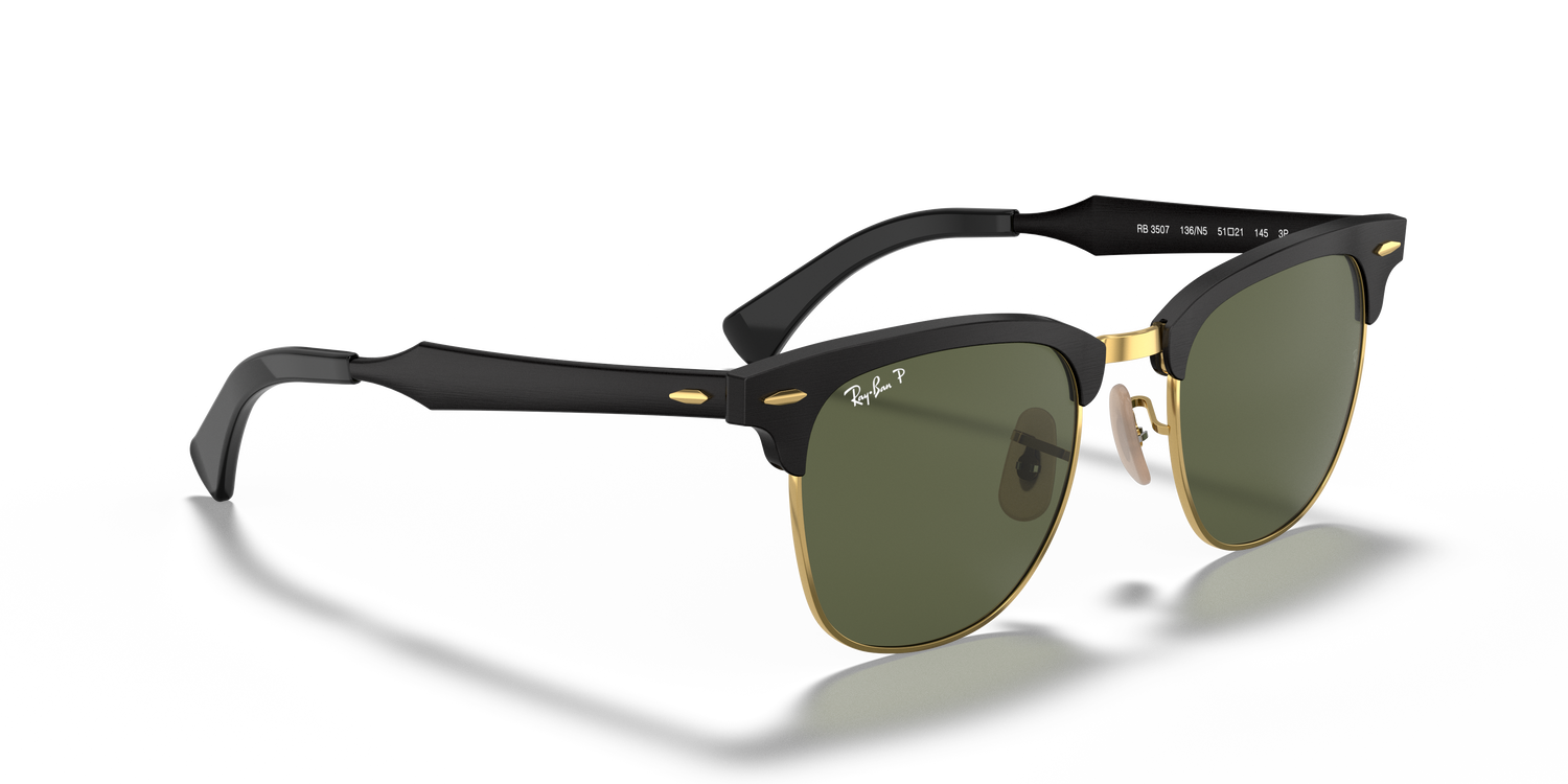 RAY-BAN RB3507 CLUBMASTER ALUMINUM 136/N5 51