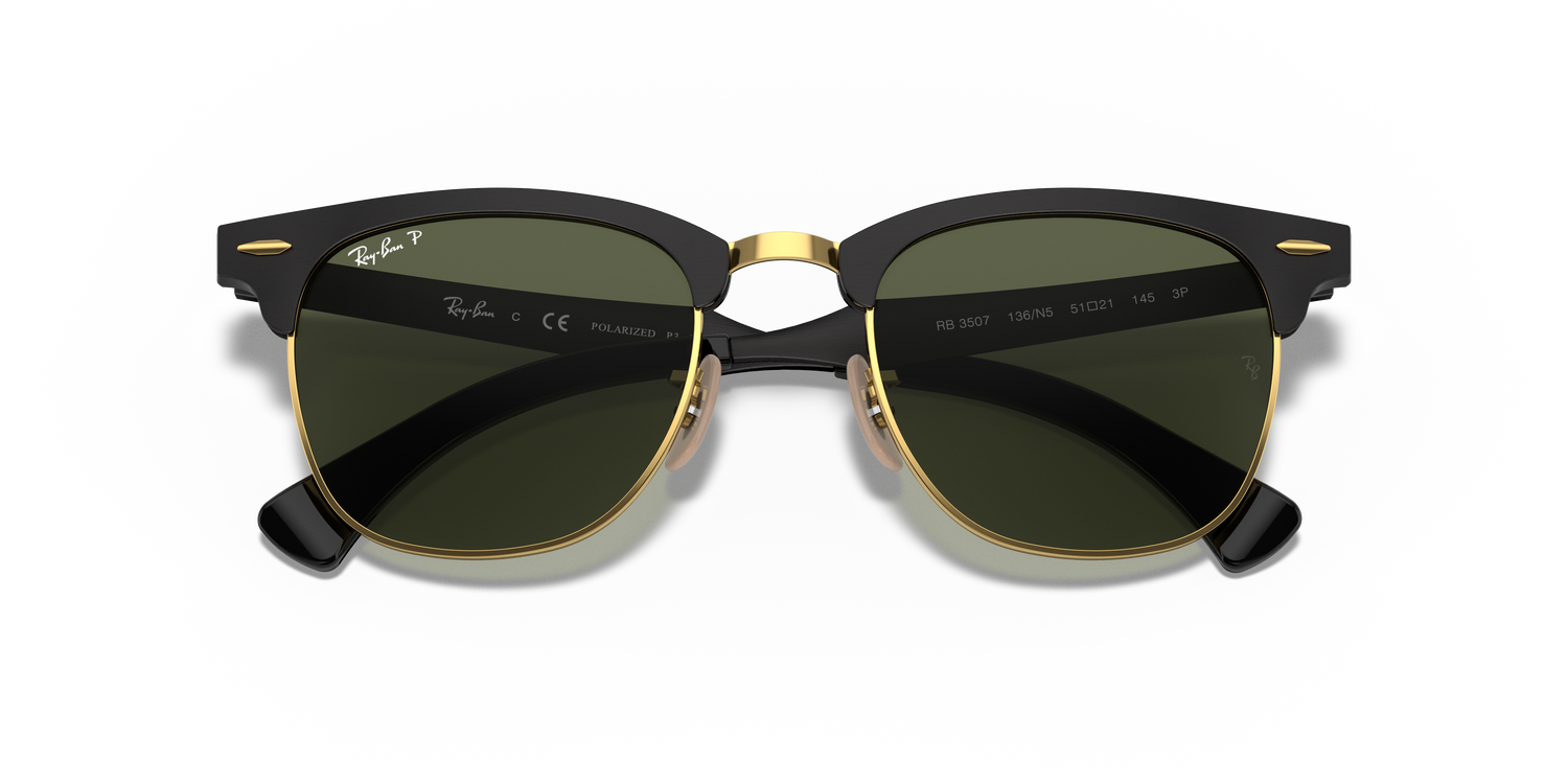 RAY-BAN RB3507 CLUBMASTER ALUMINUM 136/N5 51