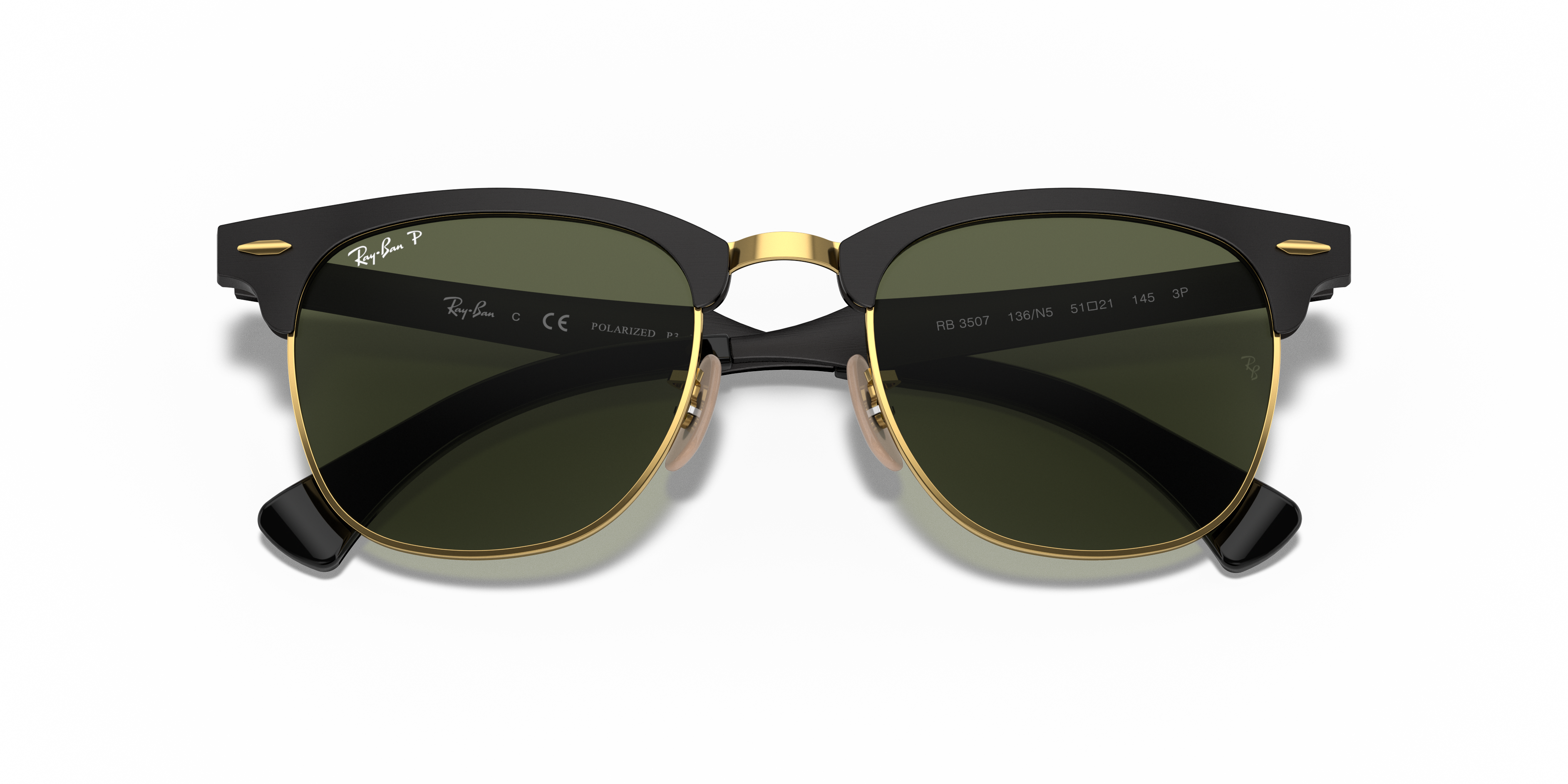 RAY-BAN RB3507 CLUBMASTER ALUMINUM 136/N5 51