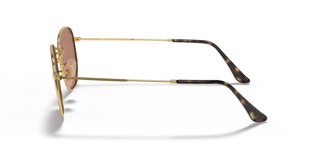 Óculos de sol ray-ban rb3548n hexagonal 001/z2 unisex tamanho 48mm - Vista de detalhe