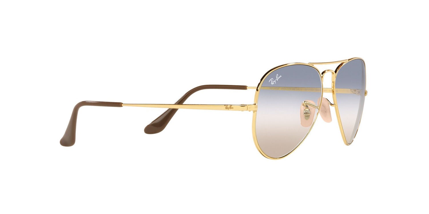 RAY-BAN RB3689 AVIATOR METAL II 001/GD 62