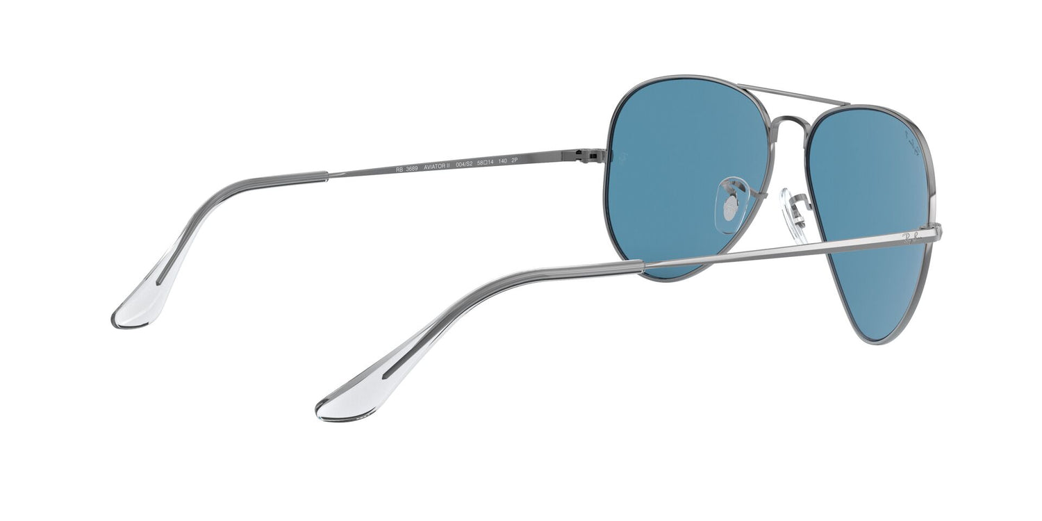 RAY-BAN RB3689 AVIATOR METAL II 004/S2 58