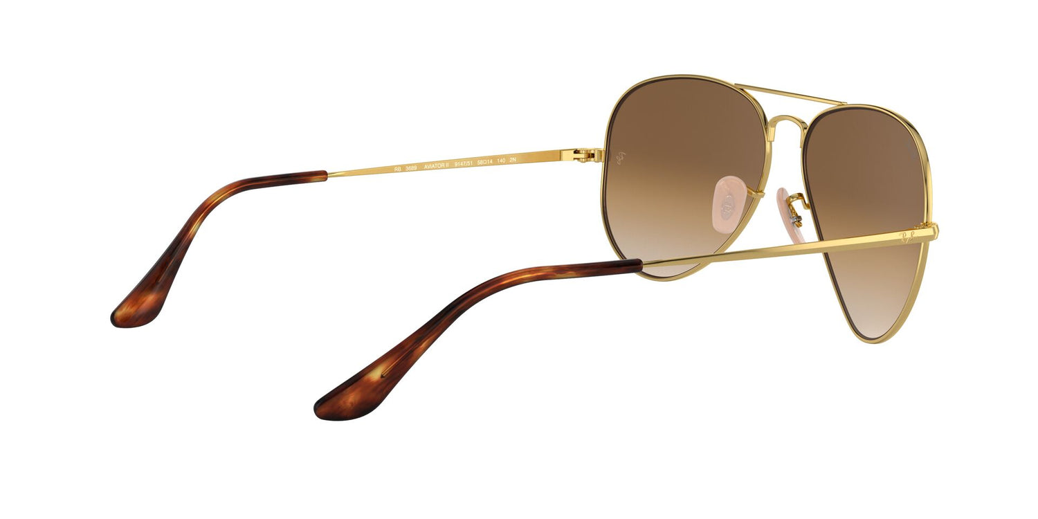 RAY-BAN RB3689 AVIATOR METAL II 914751 55