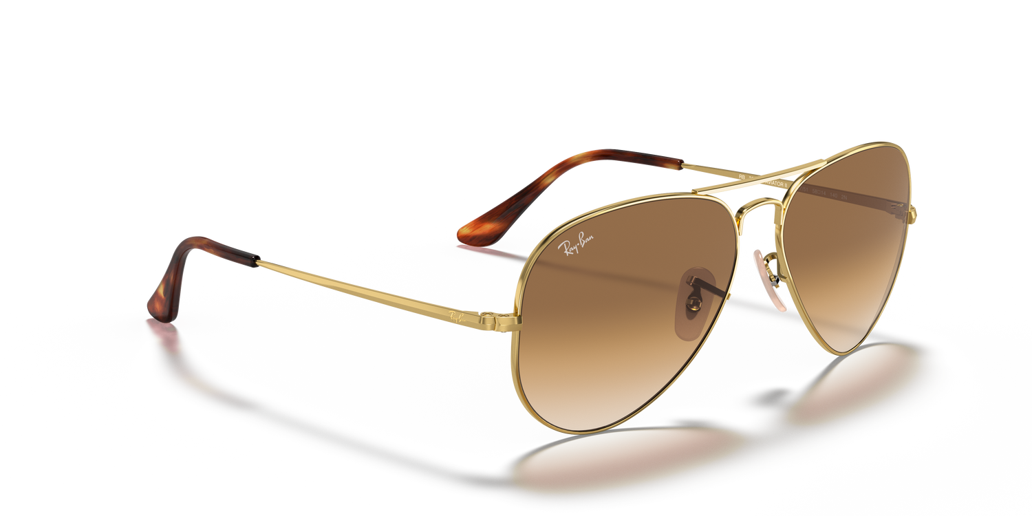 RAY-BAN RB3689 AVIATOR METAL II 914751 58