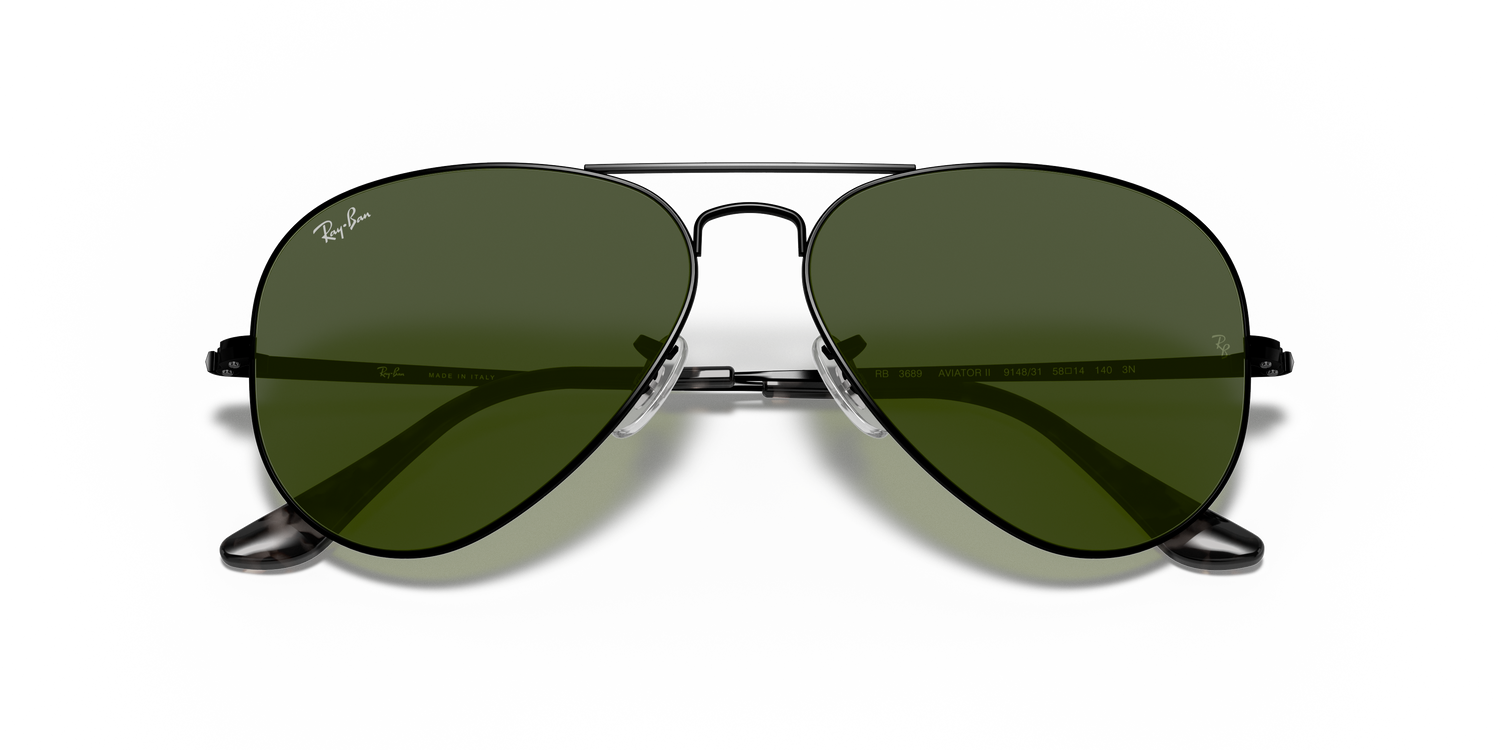 RAY-BAN RB3689 AVIATOR METAL II 914831 62