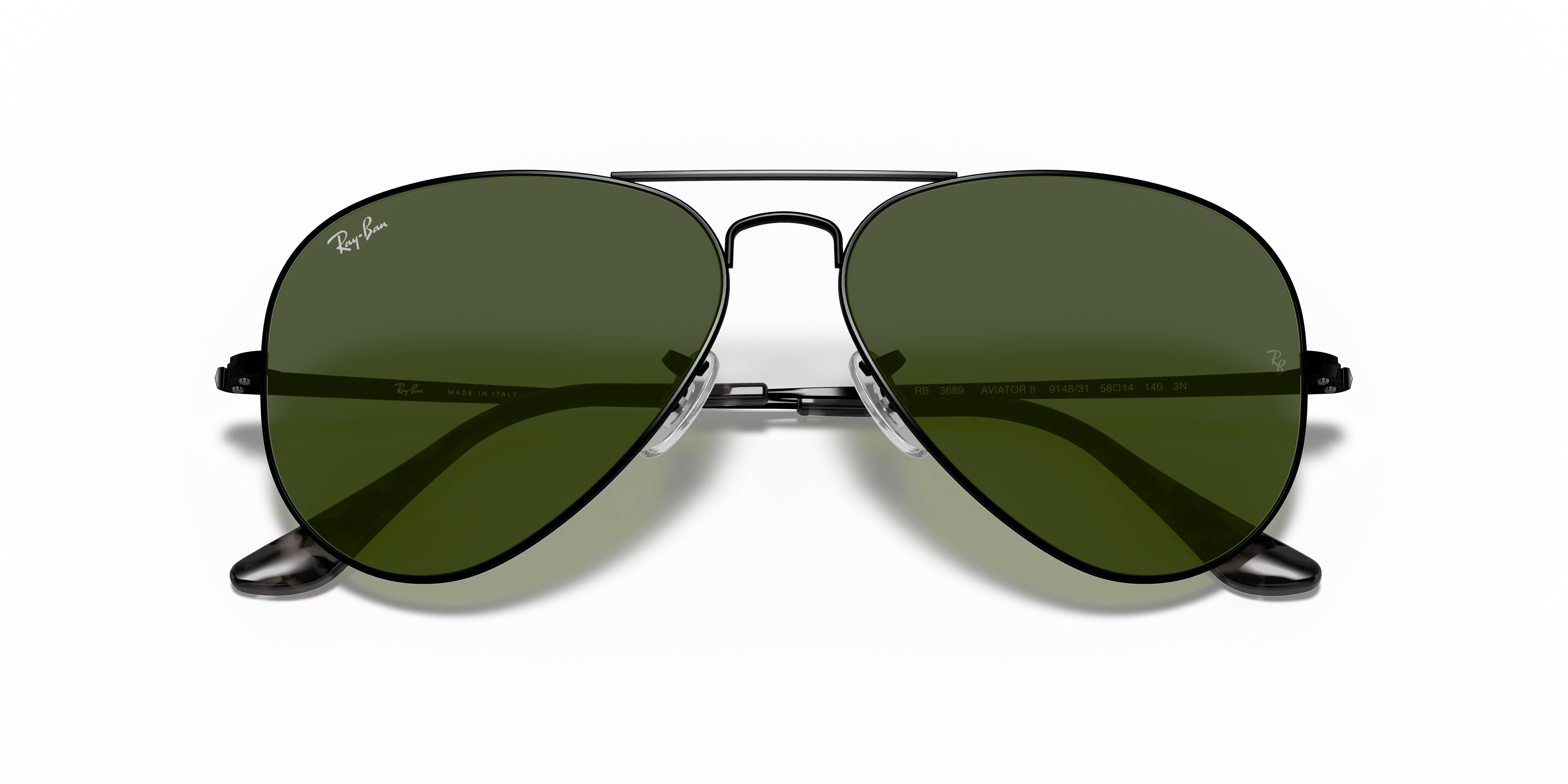 RAY-BAN RB3689 AVIATOR METAL II 914831 62