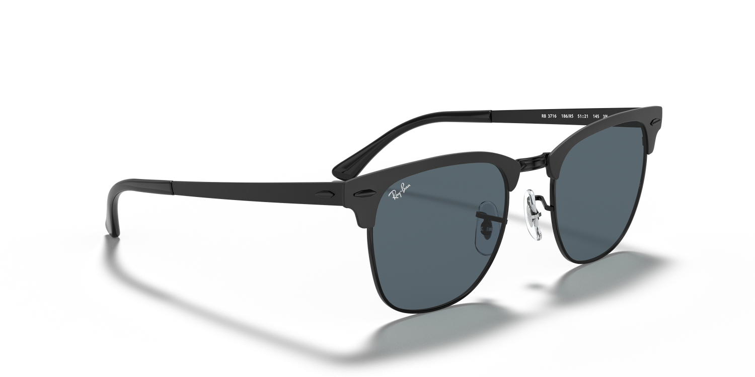 RAY-BAN RB3716 CLUBMASTER METAL 186/R5 51